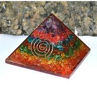 purpledip pirámide siete Chakra Curación Piedra: campo de energía de amatista, lapislázuli, verde aventurina, Camel Color Ágata, jaspe rojo, rojo Cornelion & cobre (10903)