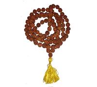 Purpledip Rudraksha Mala para todos los rashis en 5 Mukhi Rudraksh: 108 + 1 cuentas de oración, unisex (12457A)