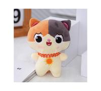 (PurpleGray) Adorable llavero de peluche de gato de terciopelo, adorno de bolsa de animal de peluche suave
