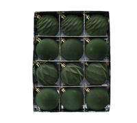 PURPLELILY 12 adornos de bolas de Navidad texturizadas y vibrantes, surtido de colores que mejoran los temas de exhibición navideña, bola decorativa