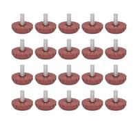PURPLELILY 20 almohadillas ajustables silenciosas y resistentes para patas de muebles, antideslizantes, mejoras para suelos de madera y cemento, no deslizantes