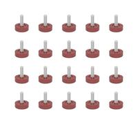 PURPLELILY 20 almohadillas ajustables silenciosas y resistentes para patas de muebles, antideslizantes, mejoras para suelos de madera y cemento, no deslizantes