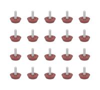 PURPLELILY 20 almohadillas ajustables silenciosas y resistentes para patas de muebles, antideslizantes, mejoras para suelos de madera y cemento, no deslizantes