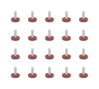 PURPLELILY 20 almohadillas ajustables silenciosas y resistentes para patas de muebles, antideslizantes, mejoras para suelos de madera y cemento, no deslizantes