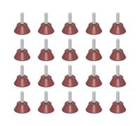 PURPLELILY 20 almohadillas ajustables silenciosas y resistentes para patas de muebles, antideslizantes, mejoras para suelos de madera y cemento, no deslizantes