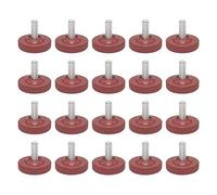 PURPLELILY 20 almohadillas ajustables silenciosas y resistentes para patas de muebles, antideslizantes, mejoras para suelos de madera y cemento, no deslizantes