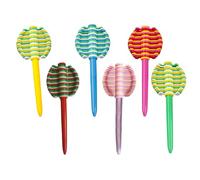 PURPLELILY 6 bolígrafos giratorios divertidos para rellenar calcetines de Navidad para niños, estudiantes, trabajadores mentales, alivio del estrés, estudiantes, trabajadores de oficina