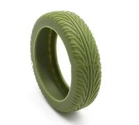 PURPLELILY 8 protectores de ruedas de silicona para caja de carro, reducen el ruido, protectores de ruedas de silicona, Verde militar, One Size