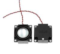 PURPLELILY Altavoz cuadrado de 28 x 28 mm, imanes interiores, potencia nominal de 2 W para sistemas de sonido, aplicaciones de música, imanes, transductor