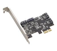 PURPLELILY Ampliación de puerto de unión de versión PCIe Satar de metal para computadora NAS, tarjeta PCIe Satar de metal para NAS