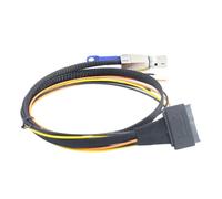 PURPLELILY Arnés de cables abierto SFF-8644 a SFF-8639 de fácil instalación para disco duro de servidor, expansión, transmisión, centro de datos, servidor, servidor, disco duro, cable de enlace