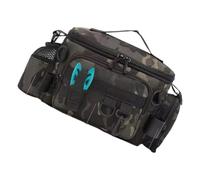 PURPLELILY Bolsa de aparejos de pesca al aire libre, impermeable, multibolsillos, bolsa de almacenamiento de equipo de pesca, bolsas de gran capacidad, resistentes al aire libre, portátil