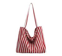 PURPLELILY Bolso de hombro de lona para mujer con gran capacidad, práctico bolso informal para viajes, compras o fitness, bolsa de compras ligera