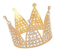 PURPLELILY Brillantes diamantes de imitación para niñas, coronas de fiesta para celebraciones de cumpleaños, cómodo adorno de pelo de metal para el pelo a partir de 3 años, tocado de princesas