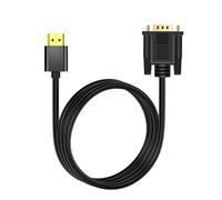 PURPLELILY Cable convertidor de señales HDTV de alta velocidad a VGA para pantallas de portátiles, transferencia de video sin problemas desde consolas de juegos, enchufes e instalación de reproducción