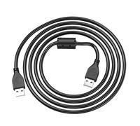 PURPLELILY Cable de extensión USB 2.0 macho a macho de 28 AWG+24 AWG, cable de transmisión de datos de 480 Mbps, para disco duro y portátil, anillos de ventilador de refrigeración, cable de extensión