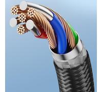 PURPLELILY Cable de extensión USB 2.0 para cámara web, teléfono, teclado, impresora, discos duros, auriculares, extensor de cable de extensión