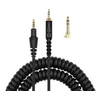 PURPLELILY Cable en espiral de 6,35 mm para auriculares HDJCUE1 / HDJCUE1BT / HDJX5 / HDJX7 / HDJS7, conexión segura, cable de auriculares de excelente sonido