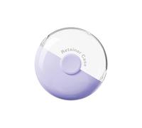 PURPLELILY Caja de retención para dentaduras postizas y alineadores, diseño de bloqueo seguro, contenedor de almacenamiento fácil de limpiar