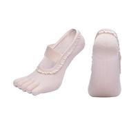 PURPLELILY Calcetines de pilates antideslizantes para entrenamiento, deportes, baile, cinco dedos para estabilidad y comodidad, antideslizantes, deportes de cinco dedos, pilates para ballet barre
