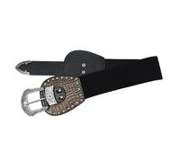 PURPLELILY Cinturón elástico bajo el busto único para bailarines de escenario, joyería de disfraces, joyería de cintura, cinturón ancho de moda, accesorio de moda para mujer