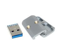 PURPLELILY Conectores macho USB 3.0 de alta velocidad, componente USB3.0, 6 mm de diámetro, para crear cables USB y reparar dispositivos, adaptador USB de velocidad