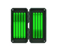 PURPLELILY Contenedor de cebos de pesca, organizadores de equipo con 11 palos impermeables, estuche de almacenamiento, accesorios de pesca, cebos de pesca, organizadores de equipo