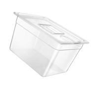 PURPLELILY Contenedor de gran capacidad de 12 litros con ventana transparente para cocina, olla de cocción lenta, perfecta para una fácil aspiradora, depósitos de agua de baja temperatura
