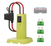 PURPLELILY Convertidores de batería para baterías de litio de 7,2 a 20 V, convertidores de estabilidad equipados con adaptador de batería de durabilidad de cable de 12 AWG