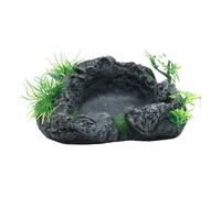 PURPLELILY Cuencos de agua para reptiles, terrarios, comederos de platos, lavabos de agua, alimentación para otros escaladores, platos de comida