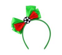 PURPLELILY Diadema creativa con forma de lazo de fútbol para mujer, diadema de animación para eventos deportivos, para fotografía, juegos, animadoras, diademas para niñas