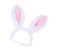 PURPLELILY Diadema de felpa suave con orejas de conejito para perro, diadema única para varias ocasiones, accesorios de fotografía de mascotas