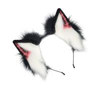 PURPLELILY Diadema punk de felpa con orejas de animal, anime, sirvienta, lobo, accesorios para la cabeza para bailes de máscaras, fiestas, reuniones, disfraces, festivales