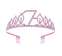 PURPLELILY Diademas de princesas de aleaciones brillantes, cómodas tocado de cumpleaños para niños para fiestas temáticas y tiempos de juego, coronas de cumpleaños infantiles