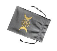 PURPLELILY Dices - Bolsa con cordones para joyas, organizador de tarot, oráculos, tarjetas, bolsa de viaje, suministros de brujería, Ztd13
