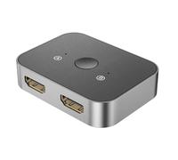 PURPLELILY Divisor HDTV 1 en 2 salida/entrada 1 salida 8K @60Hz HDTV Splitter adaptador funciona con laptop para monitores mostrar la misma pantalla proyectores interruptor de pantalla