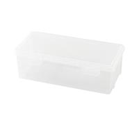 PURPLELILY Estuche rígido transparente de alta capacidad para bolígrafos, organizador de colores, caja organizadora para bocetos, marcadores artísticos, acuarelas, lápices, caja de almacenamiento, b