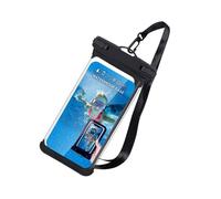 PURPLELILY Funda protectora impermeable IPX8 de alta transparencia para teléfono celular, piscina, bajo el agua, funda protectora para teléfonos inteligentes, color negro