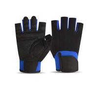 PURPLELILY Guante deportivo antideslizante transpirable con medio dedo para fitness, ciclismo sin dedos, para levantamiento de pesas, ciclismo, entrenamiento, antideslizante, transpirable, guante de