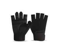 PURPLELILY Guante deportivo antideslizante transpirable con medio dedo para fitness, ciclismo sin dedos, para levantamiento de pesas, ciclismo, entrenamiento, antideslizante, transpirable, guante de