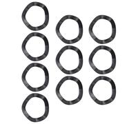 PURPLELILY Juego de 10 juntas de pedalier para bicicleta, bielas espaciadoras inferiores, arandelas para piezas de accesorios para bicicletas de montaña, arandelas dobladas