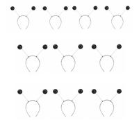 PURPLELILY Juego de 10 prácticos accesorios de espuma para el cabello, diadema de moda, unisex, adecuada para viajes, fiestas y oficina, banda elástica para el pelo