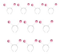 PURPLELILY Juego de 10 prácticos accesorios de espuma para el cabello, diadema de moda, unisex, adecuada para viajes, fiestas y oficina, banda elástica para el pelo