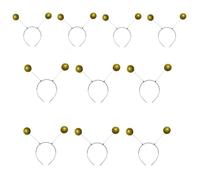 PURPLELILY Juego de 10 prácticos accesorios de espuma para el cabello, diadema de moda, unisex, adecuada para viajes, fiestas y oficina, banda elástica para el pelo