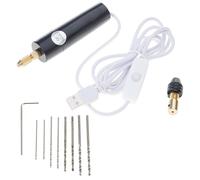 PURPLELILY Juego de 8 brocas para joyeros, aficionados y constructores de modelos, de 0,2 kg, multimateriales, herramienta de molienda eléctrica portátil, pequeño grabador eléctrico para carpintería