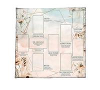 PURPLELILY Mantel de cartas de lectura de astrología, mantel de tarots adivinaciones, mantel de altares, accesorios de juego de mesa, decoración de pared