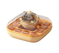 PURPLELILY Molde de hielo con tapa de 12 rejillas para liberar fácilmente el refrigerador, caja de almacenamiento para congeladores, resistente al hielo