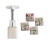 PURPLELILY Molde de postre con diseño de personajes, herramienta de prensa a mano, cortador de postres, herramienta para hornear para festivales de mediados de otoño, festivales, personajes de