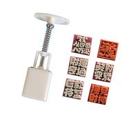 PURPLELILY Molde de postre con diseño de personajes, herramienta de prensa a mano, cortador de postres, herramienta para hornear para festivales de mediados de otoño, festivales, personajes de