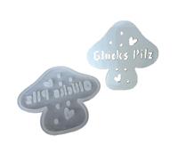 PURPLELILY Molde de silicona para lámpara de noche con forma de hongo, inserto de luz LED, molde hecho a mano para decoración del hogar